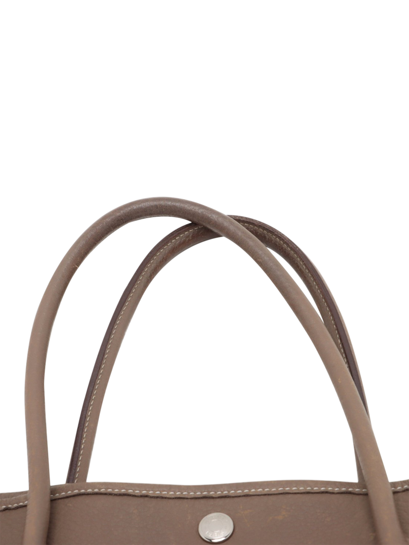 Product image 6 of 10, which shows Pre-loved Hermès 2008 Garden Party 36 PM Negonda Leather Etoupe Bag, Brown