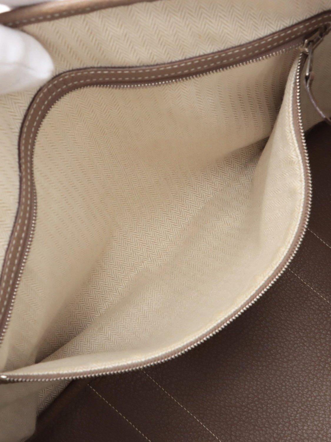 Product image 8 of 10, which shows Pre-loved Hermès 2008 Garden Party 36 PM Negonda Leather Etoupe Bag, Brown