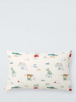 John Lewis Kids' Animal Transport Reversible Cotton Duvet Cover and Pillowcase Set - view 2, Multi