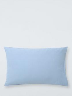 John Lewis Kids' Muslin Cotton Duvet Cover and Pillowcase Set - view 2, Blue