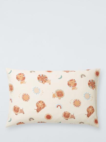 John Lewis Kids' Lions Weather Reversible Cotton Duvet Cover and Pillowcase Set - view 2, Multi