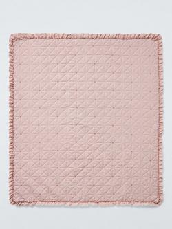 John Lewis Kids' Floral Frill Quilt, Pink, Pink
