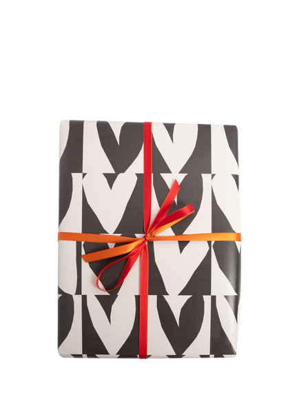 Caroline Gardner Monochrome Hearts Wrapping Paper, 5m, 