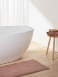 Bedfolk Plush Bath Mat, Rust