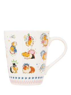 Cath Kidston Guinea Pig Party Stoneware Mug, 375ml, Multi