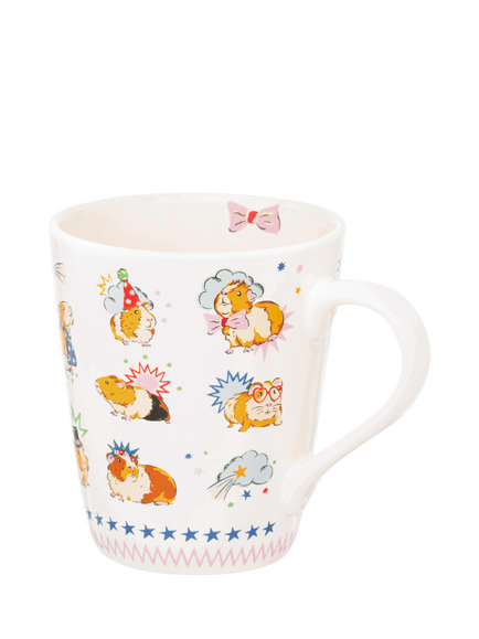 Cath Kidston Guinea Pig Party Stoneware Mug, 375ml - view 2, Multi