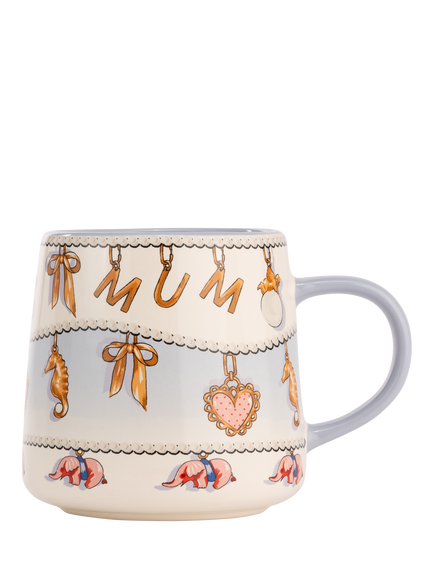 Cath Kidston Mum Charm Billie Stoneware Mug, 340ml, Multi