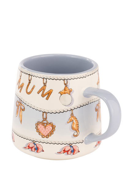 Cath Kidston Mum Charm Billie Stoneware Mug, 340ml - view 2, Multi