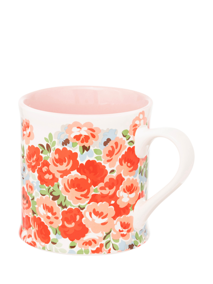 Cath Kidston Roses Mollie Stoneware Mug, 275ml, Red - view 2, Multi