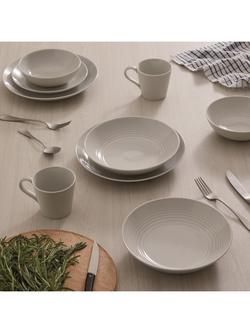 Royal Doulton Gordon Ramsay Maze Stoneware Dinnerware Set, 12 Piece - view 2, Light Grey