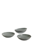Royal Doulton Gordon Ramsay Maze Stoneware Pasta Bowl, Set of 4, 24cm, Grey Dark