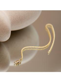 IBB 18ct Gold Rope Chain Bracelet, Gold - view 2, Gold