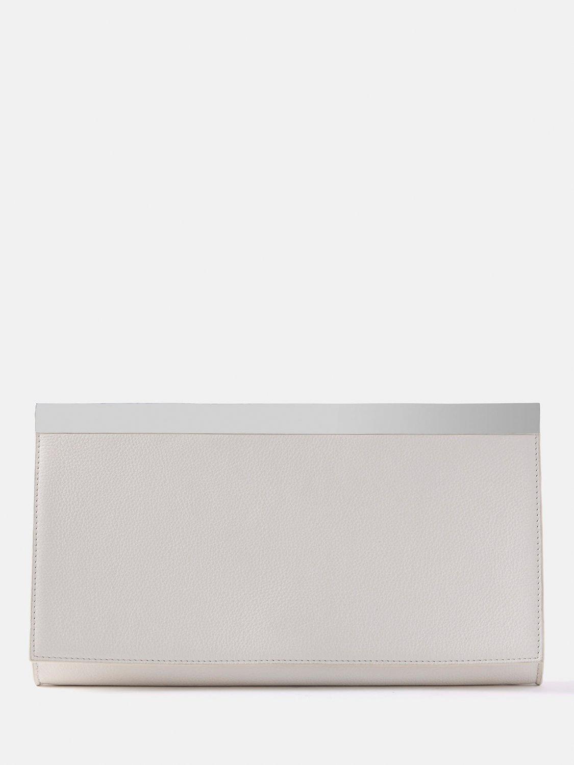 Mint Velvet Minimalist Leather Clutch Bag