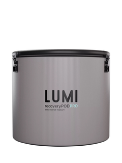 Lumi Therapy Recovery Pod PRO Ice Barrel, Stone Grey