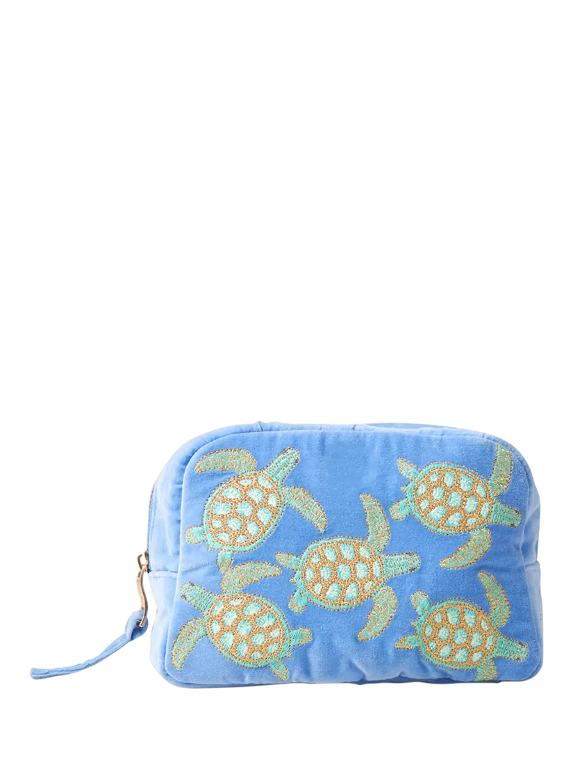 ＊Elizabeth Scarlett＊タートル コスメティック バッグ/ ポーチ Elizabeth Scarlett open flat makeup ポーチ Turtle