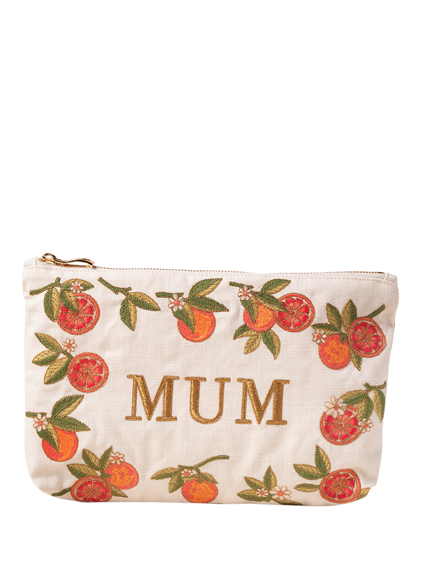 Elizabeth Scarlett Mum Grapefruit Pure Organic Cotton Pouch, Pink