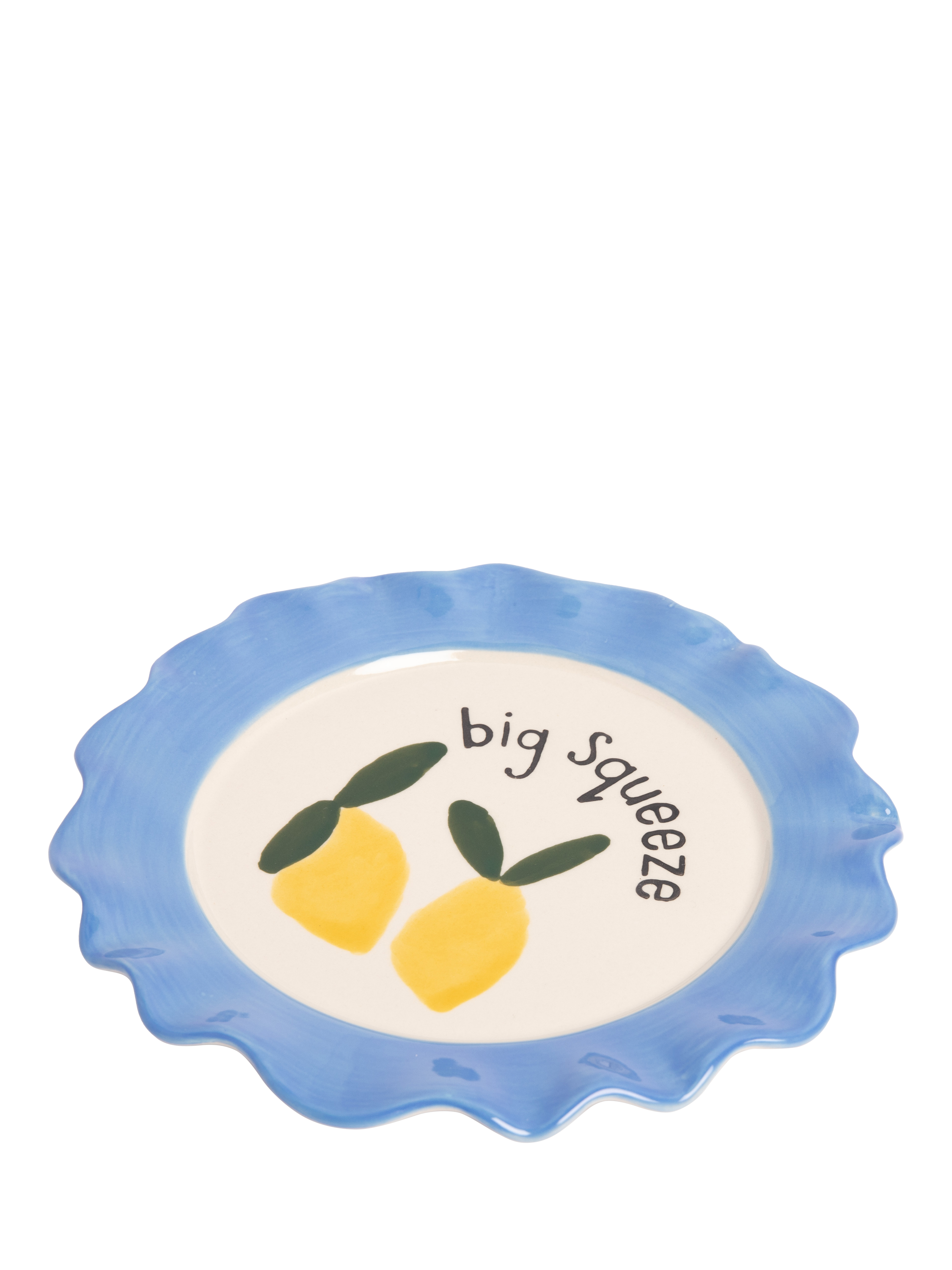 Caroline Gardner Big Squeeze Lemons Plate, Multi