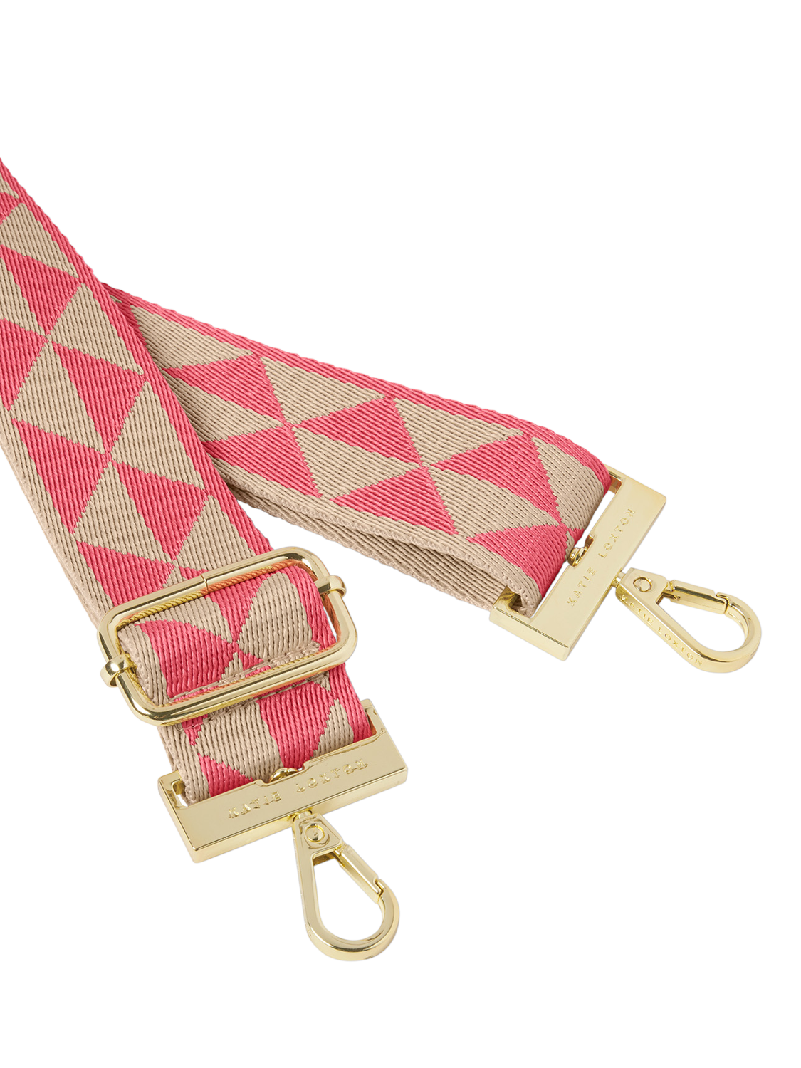 Product image 3 of 5, which shows Katie Loxton Geometric Canvas Bag Strap, Multi