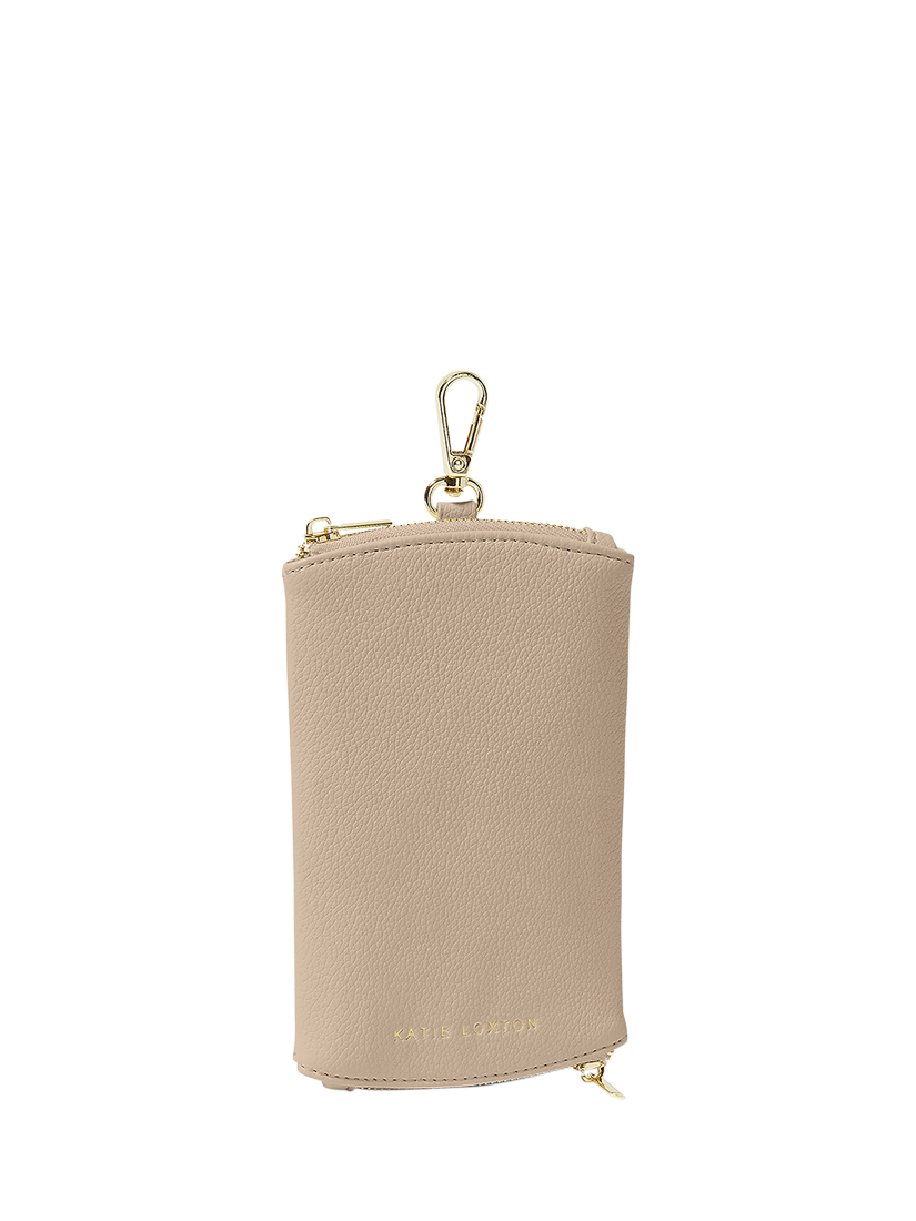 Product image 1 of 5, which shows Katie Loxton Clip-On Sunglasses Case, Light Taupe