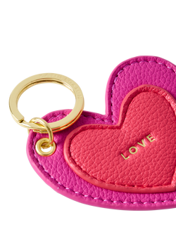 Katie Loxton Mum Heart Keyring, Pink - view 2, Pink