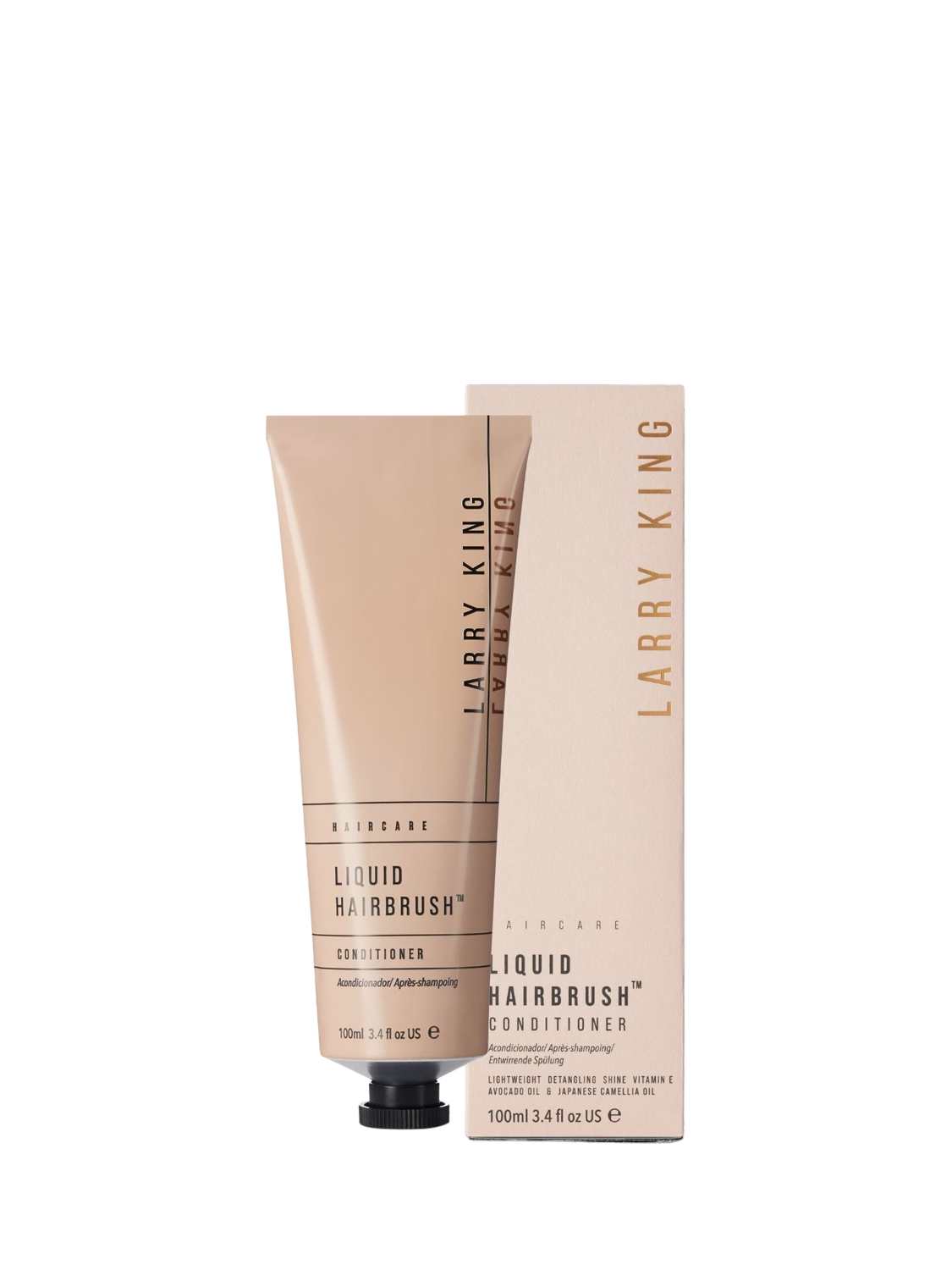 Product image 2 of 7, which shows Larry King Liquid Hairbrush Conditioner, 100ml