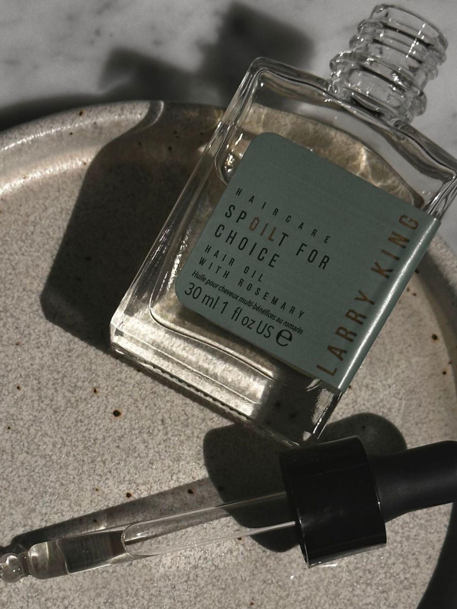 Product image 4 of 5, which shows Larry King Spoilt for Choice Hair Oil, 30ml