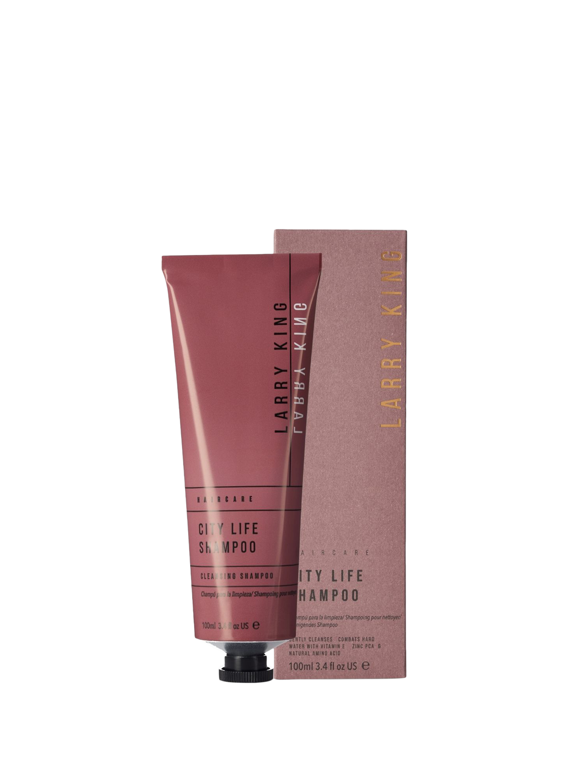 Product image 2 of 7, which shows Larry King City Life Shampoo, 100ml
