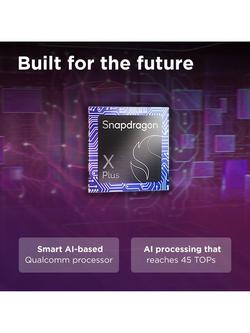 Lenovo Ideapad Slim 5 Laptop, Qualcomm Snapdragon X Plus Processor, 16GB RAM, 512GB SSD, 14" WUXGA, Blue - view 2, Blue