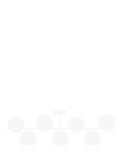 MADE Ilaria 7 Light Flush Ceiling Light, Brass/Multi - view 2, Brass