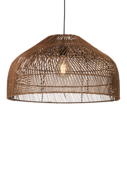 MADE Java XL Rattan Lampshade, Dark Natural, Dark Natural