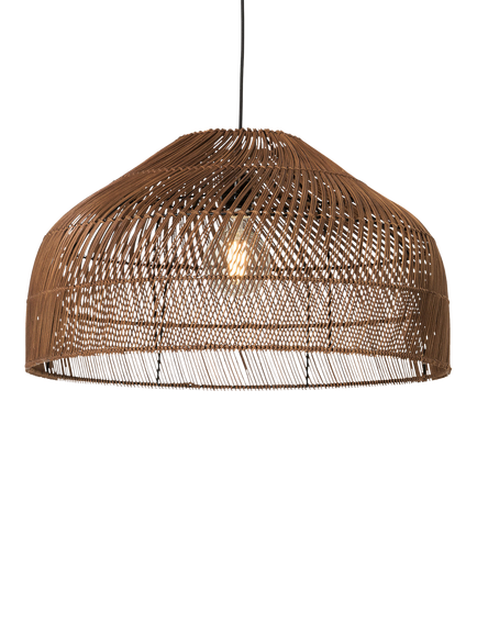 MADE Java XL Rattan Lampshade, Dark Natural, Dark Natural