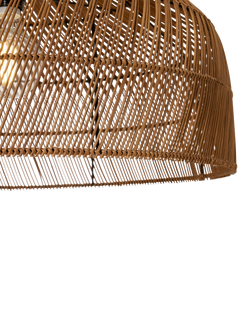 MADE Java XL Rattan Lampshade, Dark Natural - view 2, Dark Natural