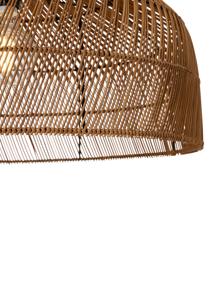 MADE Java XL Rattan Lampshade, Dark Natural - view 2, Dark Natural