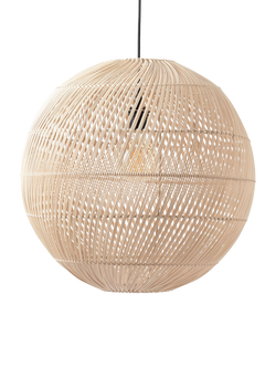 MADE Java Round Ceiling Shade, Natural, Light Natural