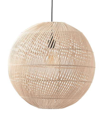 MADE Java Round Ceiling Shade, Natural, Light Natural