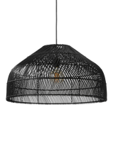 MADE Java Rattan Lampshade Black