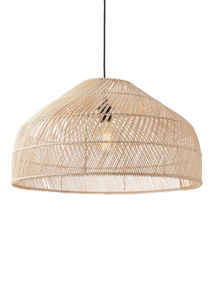 MADE Java Rattan Large Lamp Shade, 60cm, Light Brown, Light Natural