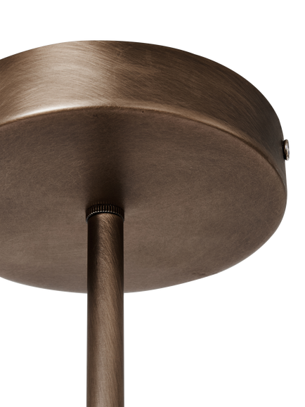 MADE 5 Arm Glass Orb Ceiling Light, Walnut - view 2, Walnut