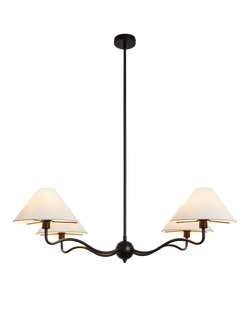 MADE Madelyn 4 Arm Ceiling Light, Black, Black