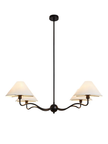 MADE Madelyn 4 Arm Ceiling Light, Black, Black