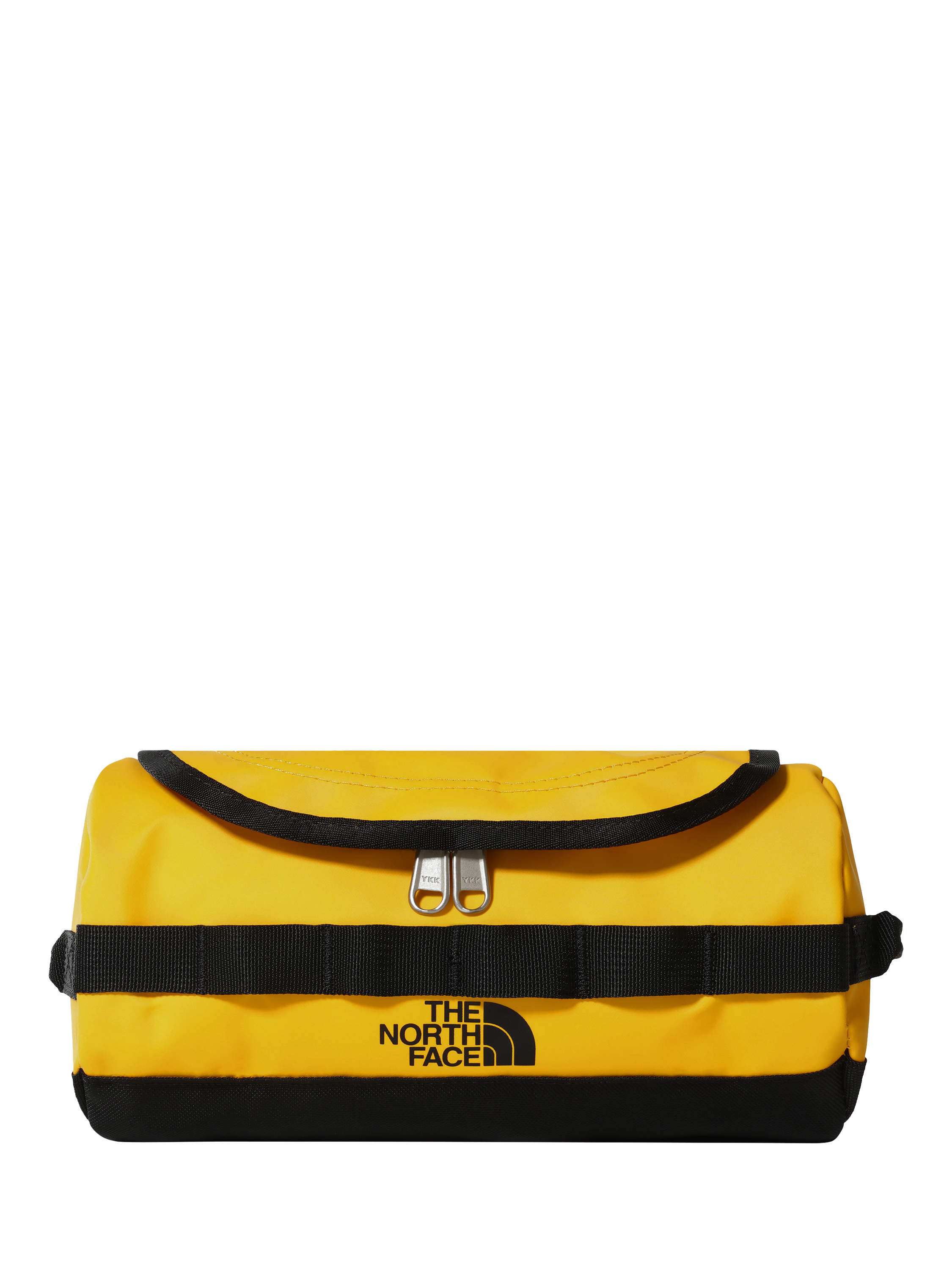 Product image 1 of 2, which shows The North Face Recycled Polyester Travel Washbag, Gold