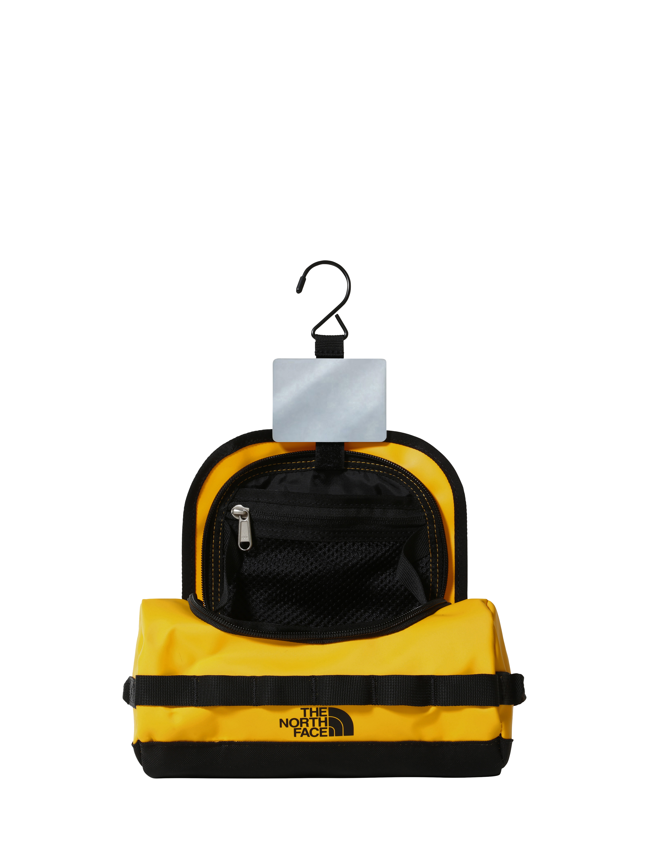 Product image 2 of 2, which shows The North Face Recycled Polyester Travel Washbag, Gold
