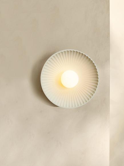 MADE Eliya Wall Light, White, White