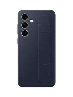 Samsung Silicone Grip Case with Stand for Galaxy S24 FE, Blue/Black, Blue/Black