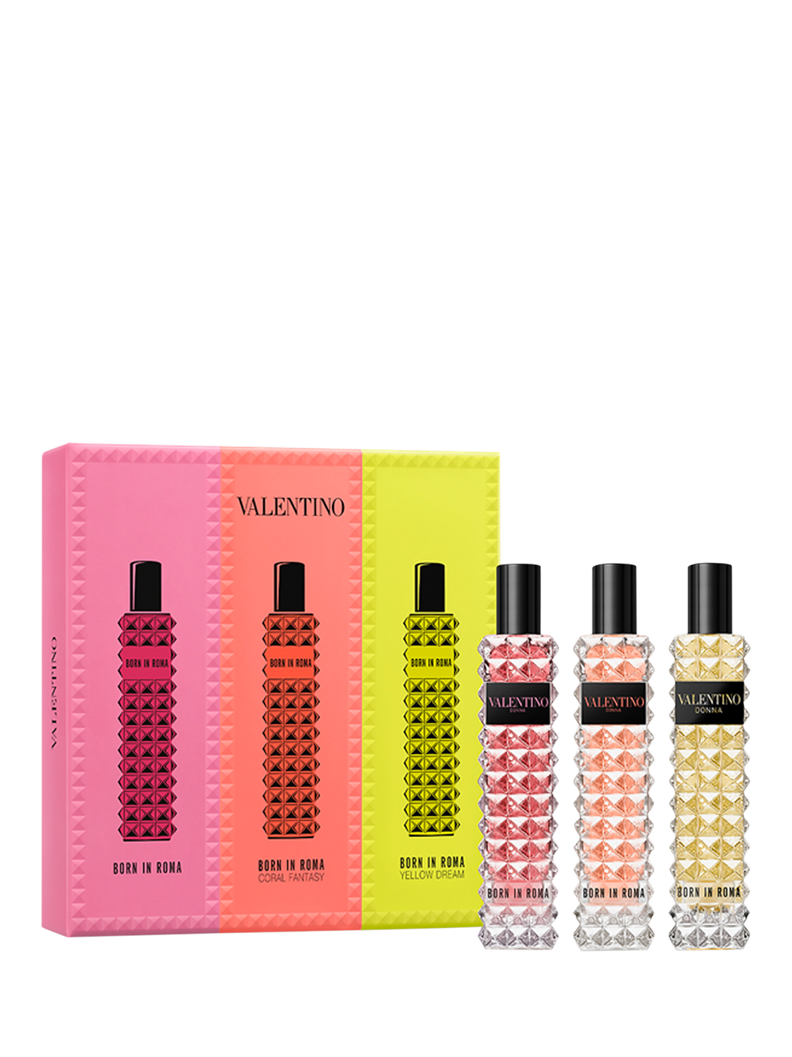Valentino Donna Born in Roma Eau de Parfum Fragrance Gift Set, 3 x 15ml