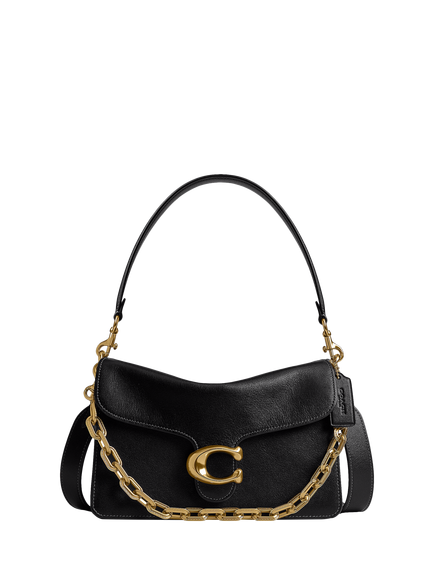 Coach Chain Tabby Leather Crossbody Bag, B4/Black
