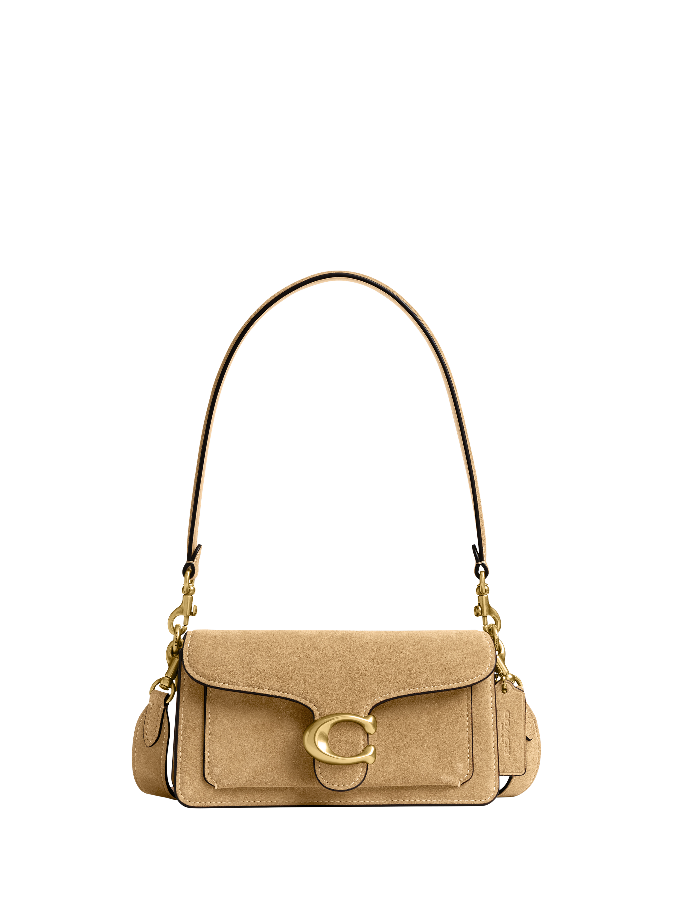 Coach Tabby 20 Suede Shoulder Bag, Sand