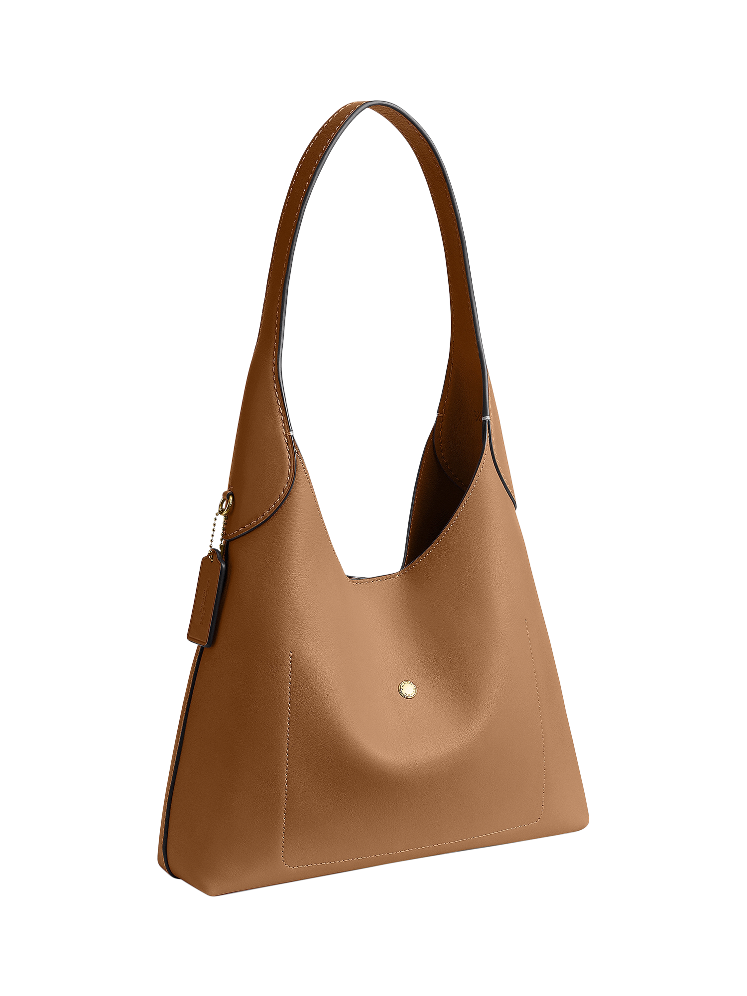 Product image 2 of 4, which shows Coach Brooklyn 39 Leather Bag, Honey Brown