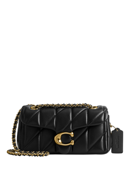 Coach Tabby 20 Quilted Leather Shoulder Bag, Black