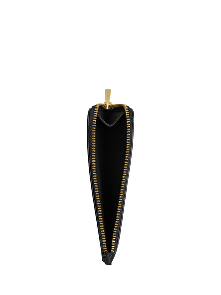 Coach New York Leather Zipped Card Case - view 2, Black